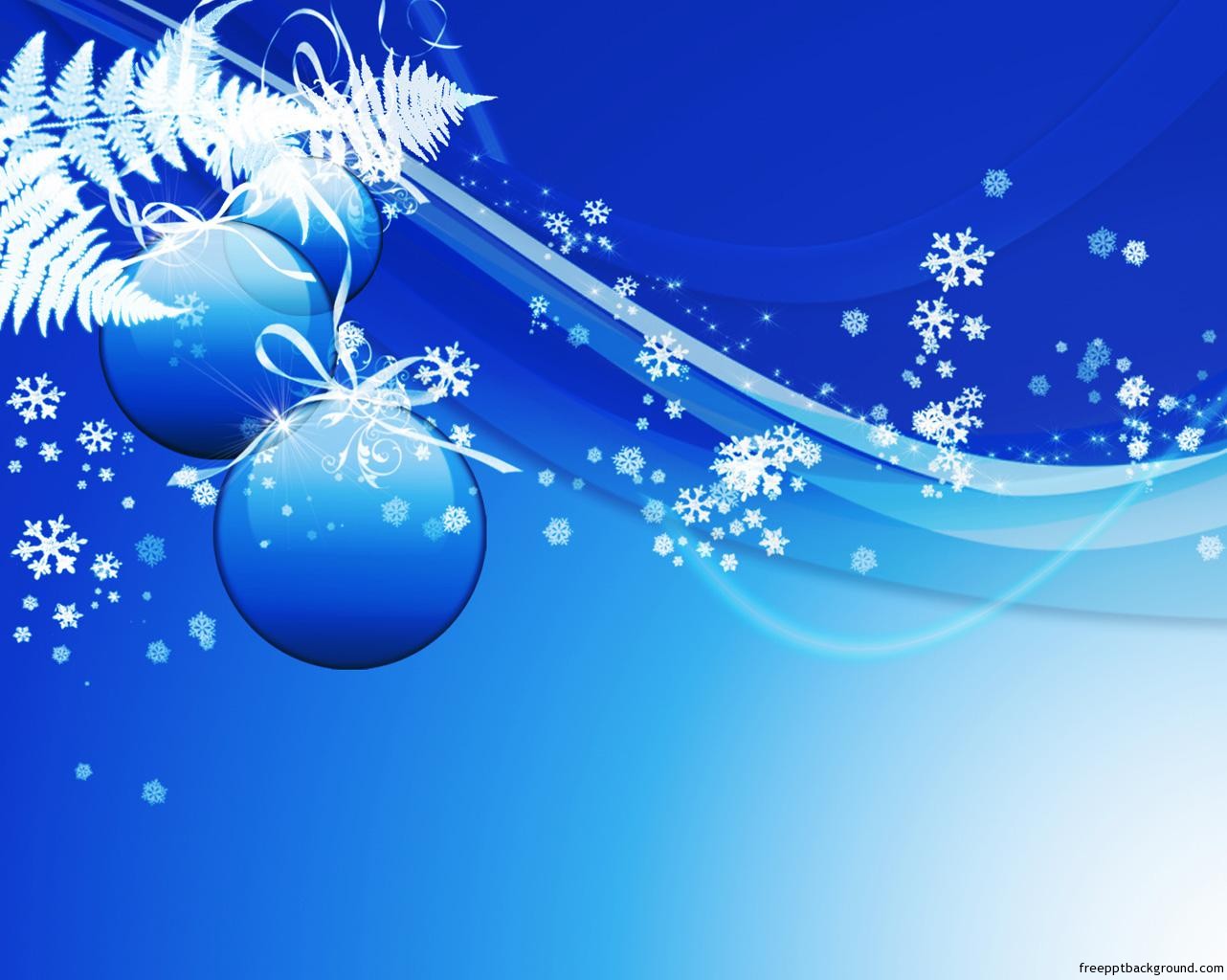 Blue christmas powerpoint background