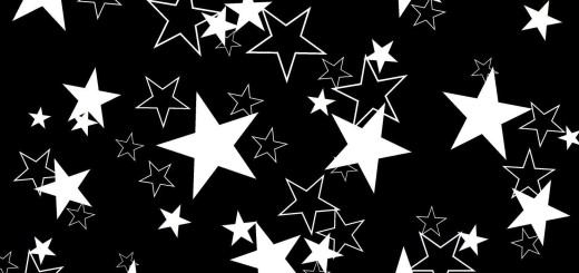 black stars pattern free power point templates